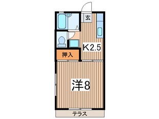 今井ハイツＥ棟の物件間取画像